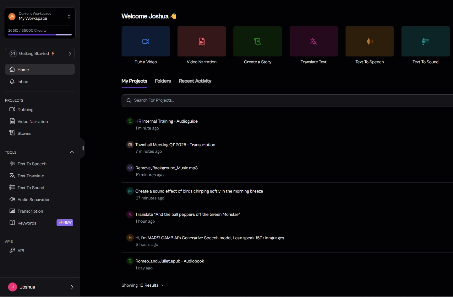 Image showing CAMB.AI DubStudio